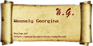 Wessely Georgina névjegykártya
